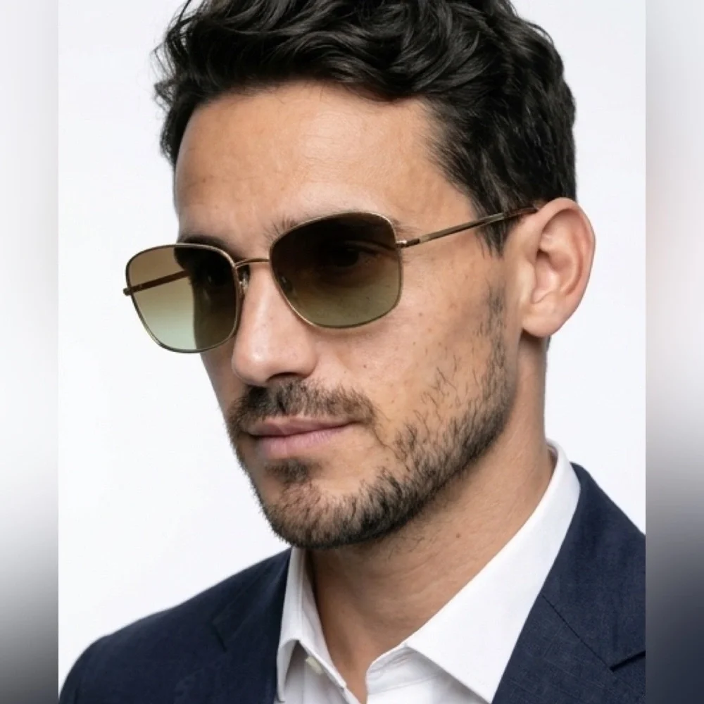 🆕 Dolce & Gabbana Gold Mirror Square Sunglasses (810)